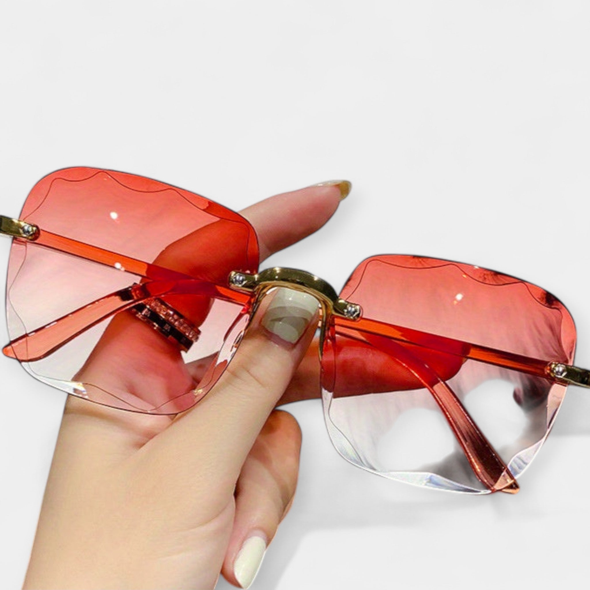 Retro klasična očala brez okvirja za eleganten in brezčasen slog