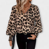 Susana - Elegantna in modna srajca z zebro in leopard vzorom