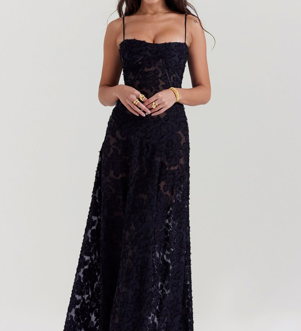 Serena - Elegantna dolga obleka za poroke in dogodke