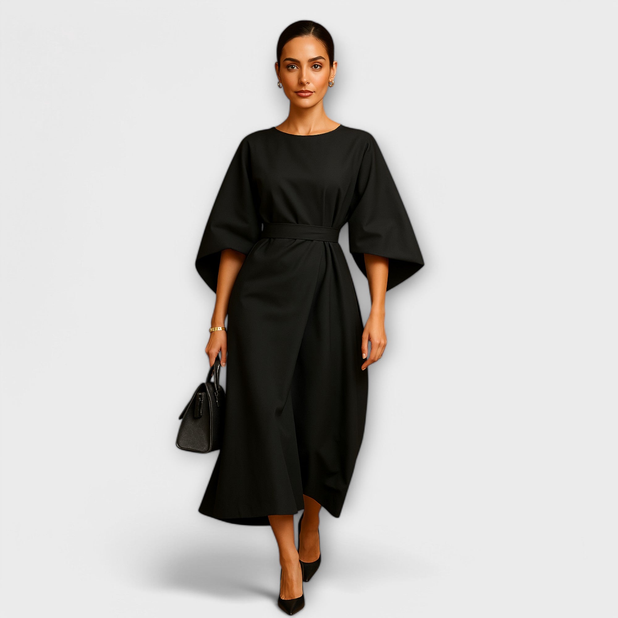 Sonia - Stilska in elegantna obleka z dolgimi rokavi