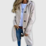 Giselle – Mehki in Stilski Dolg Cardigan, Idealno Za Vsakodnevno Nošenje