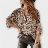 Luisa - Trendovski elegantni bluz z leopardjim vzorcem