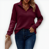 Nina - Udobna in Elegantna T-majica s Polsejcem