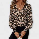 Susana - Elegantna in modna srajca z zebro in leopard vzorom