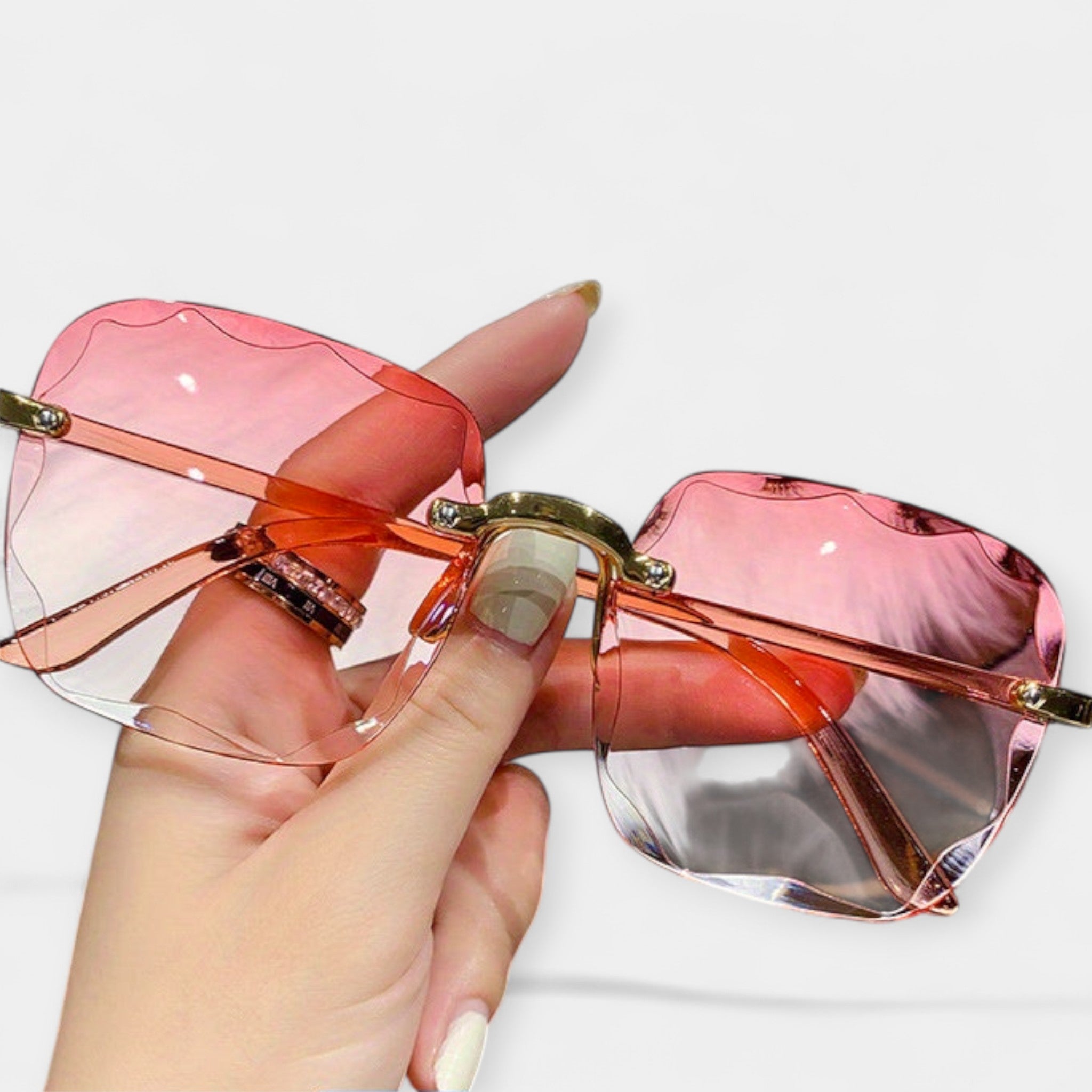 Retro klasična očala brez okvirja za eleganten in brezčasen slog