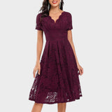 Mara - Cvetlična obleka z obročem