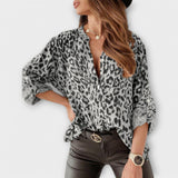 Luisa - Trendovski elegantni bluz z leopardjim vzorcem