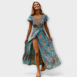 Lara – Elegantna maxi boho obleka
