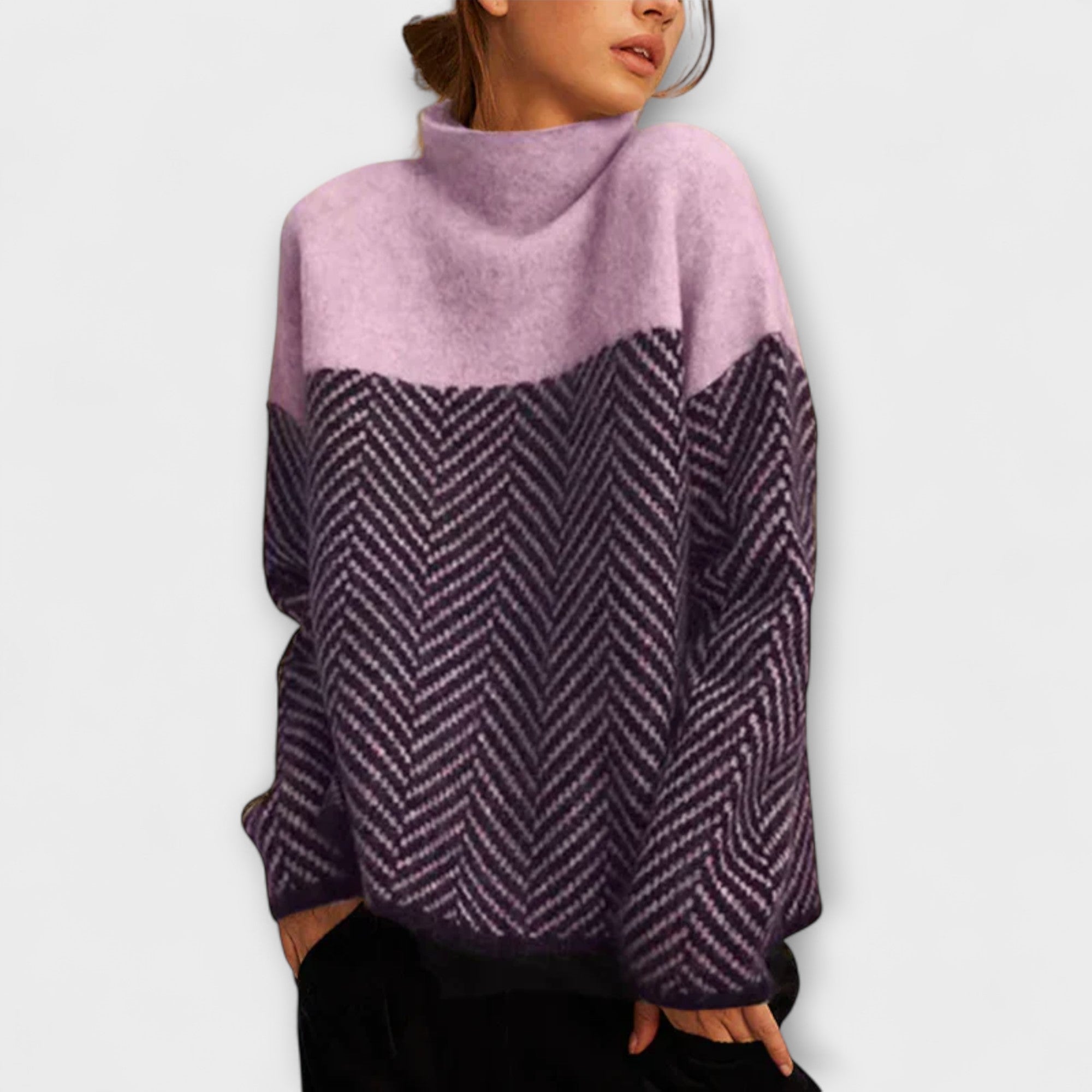 Cristiana - Elegantna visokokrkna bluza