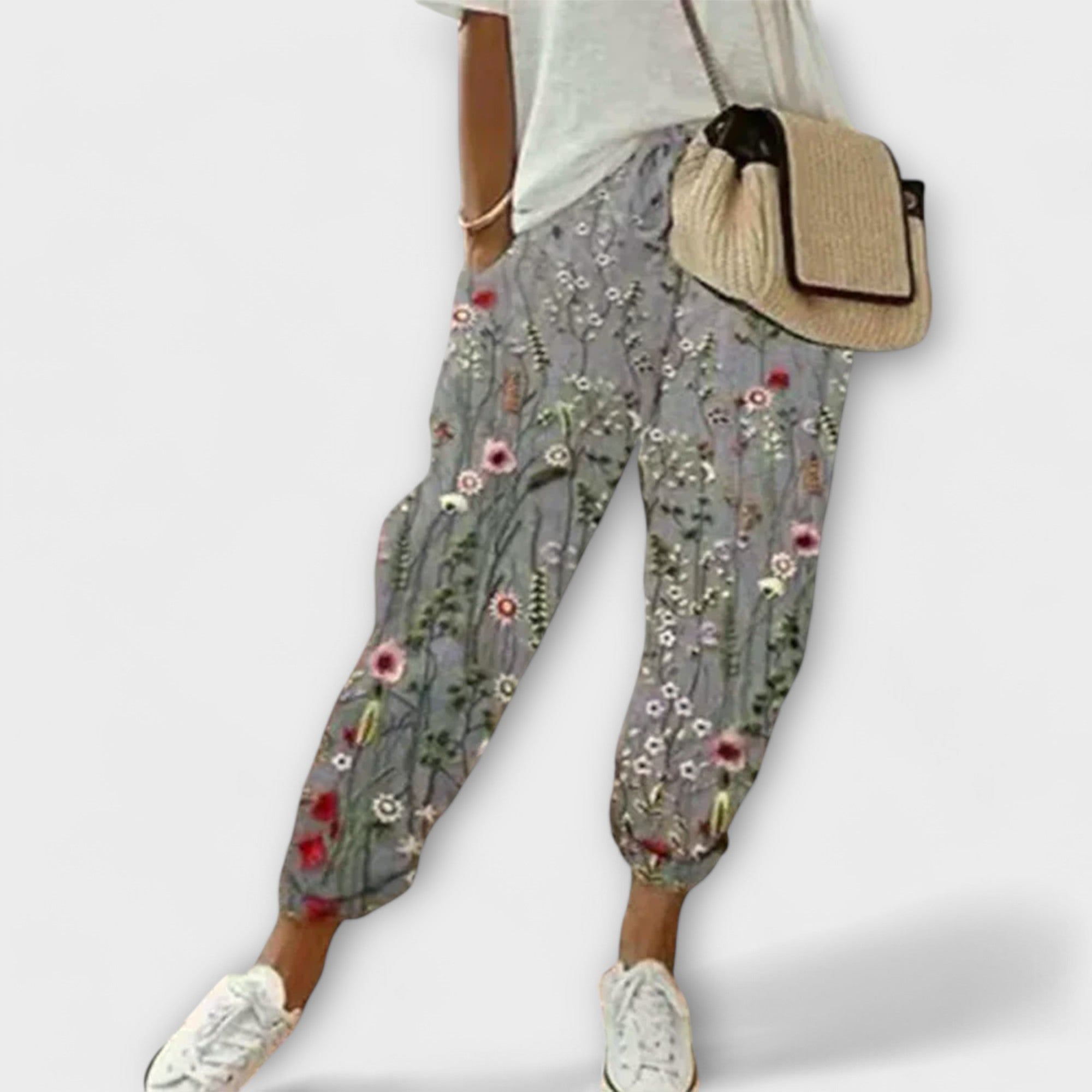 Aurora - Elastične lanene in bombažne hlače - udobna in stilska izbira za poletje