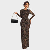 Amélia - maxi obleka z dolgimi rokavi