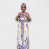 Natália - Elegantna maksi haljina z tekočim krojem