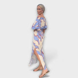 Natália - Elegantna maksi haljina z tekočim krojem