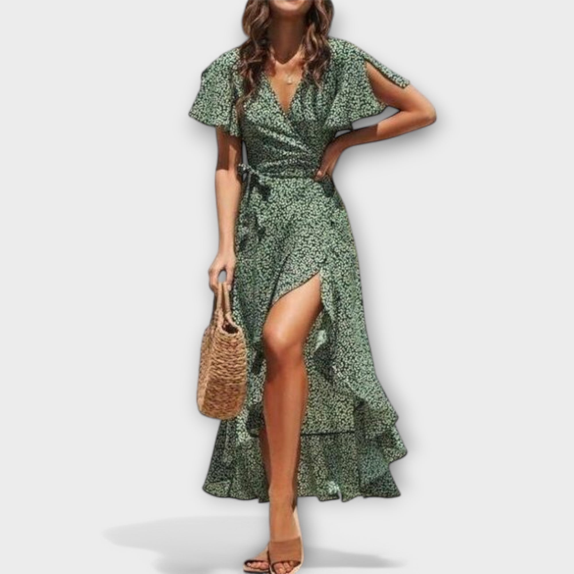 Leonor – elegantna maxi obleka v boho slogu