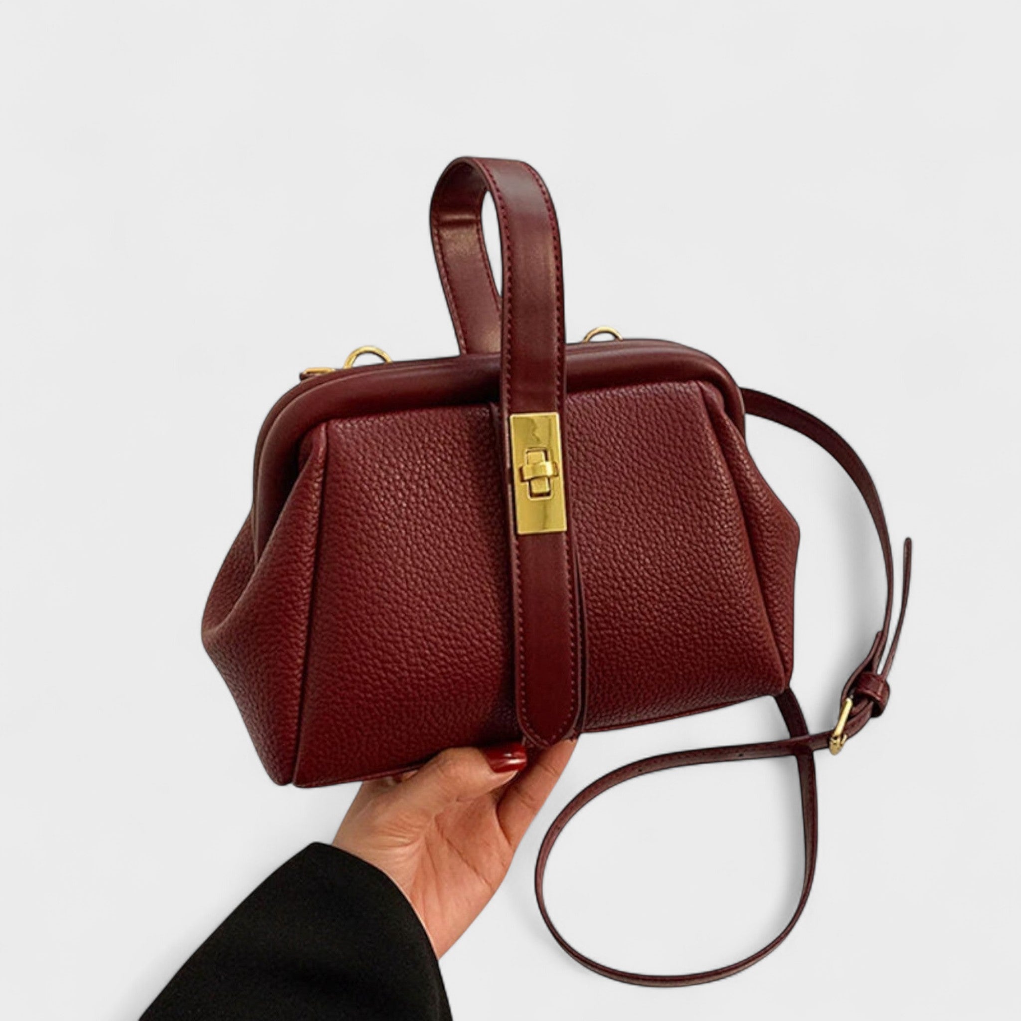 Daliborka - Elegantna vintage usnjena torbica za stilsko nošenje